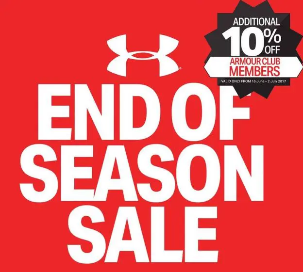 ช้อปไป ฟิตไป กับส่วนลดสุดคุ้มแห่งปี Under Armour End of Season Sale