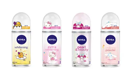 NIVEA x Sanrio Character Limited Edition ฟื้นฟูผิวใต้วงแขนด้วยโรลออนสุดคิ้วท์ 4 แบบ 4 ความน่ารัก