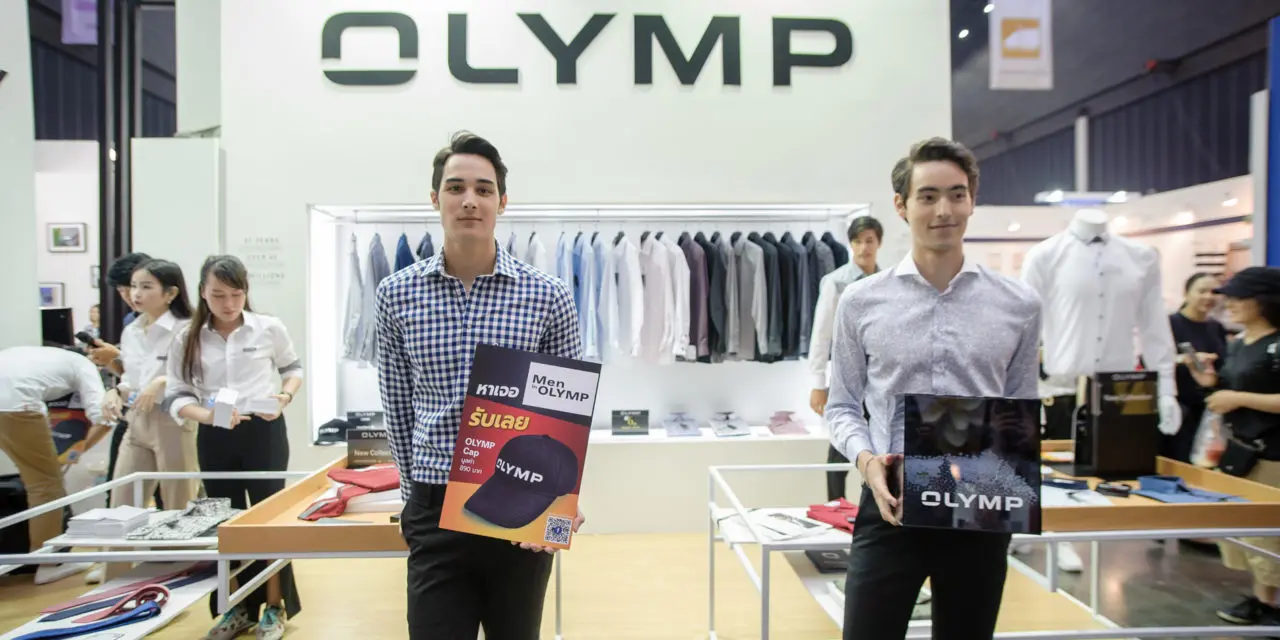 “OLYMP” No. 1 Shirt from Germany ครั้งแรกกับการเปิดตัว แบรนด์ OLYMP แบรนด์เสื้อเชิ้ต สัญชาติเยอรมัน  ในงานสหกรุ๊ปแฟร์ ครั้งที่ 22