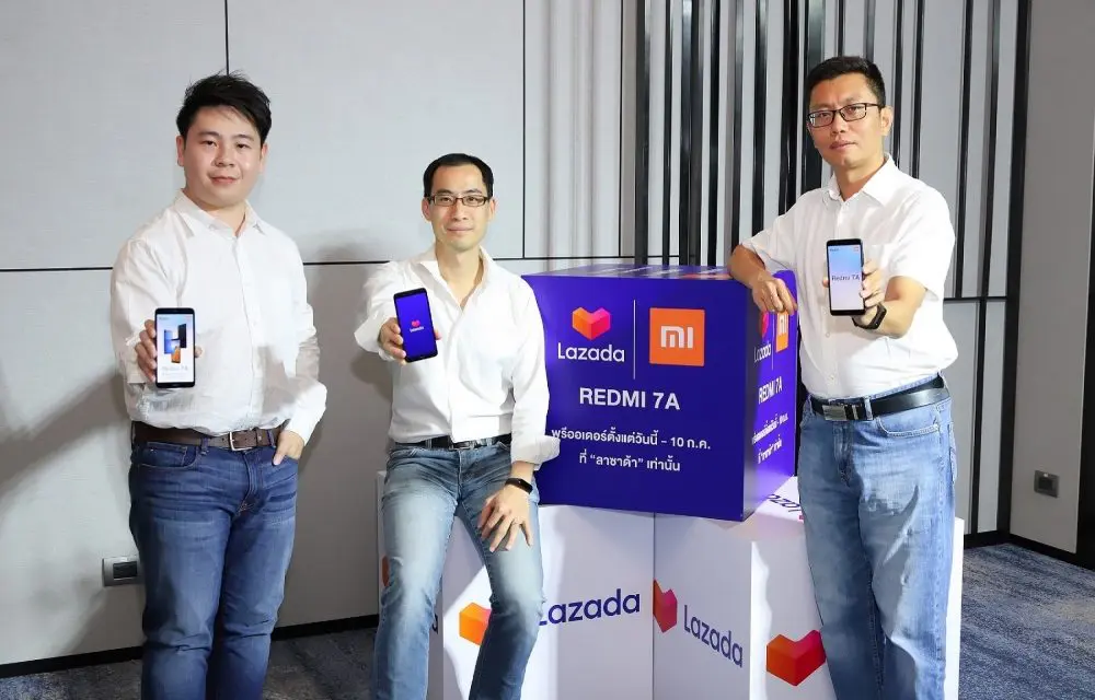 ลาซาด้า ผนึก เสียวหมี่ เปิดตัว Redmi 7A และ Mi Smart Band 4 ในประเทศไทย