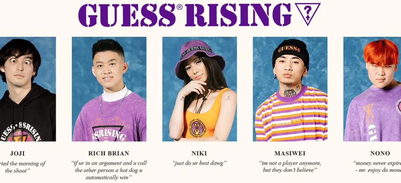 88rising และ GUESS จับมือเปิดตัวแคปซูลคอลเลกชั่น GUE88 เป็นปีที่สอง GUESS88 capsule วางจำหน่ายแล้วที่เวปไซต์ 88NIGHTMARKET.com และร้านค้า Urban Outfitters ทั่วประเทศสหรัฐอเมริกา