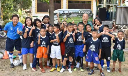 เสริมทักษะกีฬาฟุตบอล “ช้าง โมบาย ฟุตบอล คลินิก” ในโครงการ OUR Khung Bang Kachao