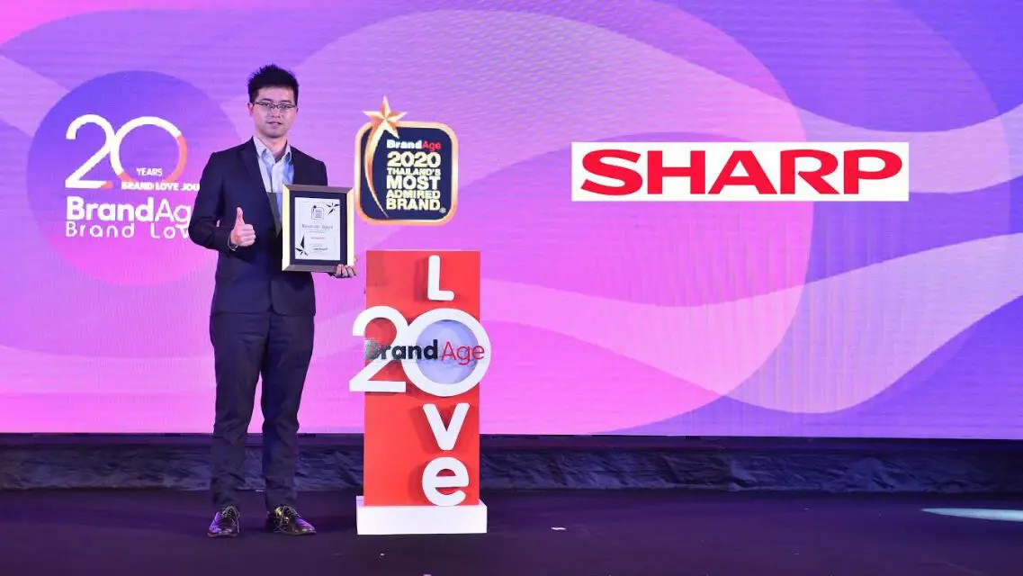 ชาร์ป คว้ารางวัล THAILAND MOST ADMIRED BRAND AWARD 2020 ครองใจผู้บริโภคคนรักเครื่องฟอกอากาศ