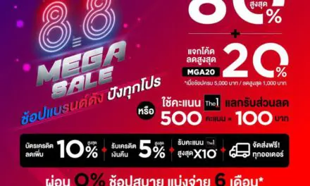 โรบินสัน เปิดแคมเปญช้อปออนไลน์ล่าสุด ‘8.8 MEGA SALE ช้อปแบรนด์ดัง ปังทุกโปร!!’