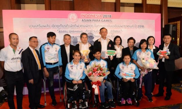 พม. จัดงานเสริมพลัง เชิดชูเกียรติ นักกีฬาคนพิการในการแข่งขันเอเชียนพาราเกมส์ ปี 2018 “Ability Unlimited : ก้าวข้ามขีดจำกัด…สู่ชัยชนะ” หลังสร้างผลงานยอดเยี่ยม คว้าเหรียญทองเป็นอันดับ 7 ของเอเชีย