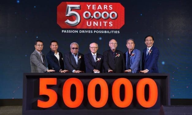 เอ็มจี ประกาศความสำเร็จในปีที่ 5 ด้วยยอดขาย 50,000 คัน  “ขอบคุณ” คนไทยที่ให้การตอบรับรถยนต์เอ็มจีเป็นอย่างดี