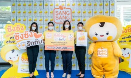 “ซังซัง” ร่วมต้าน COVID-19 ผุดแคมเปญ “ซังซัง…รักกัน”  ส่งมอบนมถั่วเหลืองคั้นสด 2 ล้านกล่องให้โรงพยาบาลรัฐทั่วประเทศ