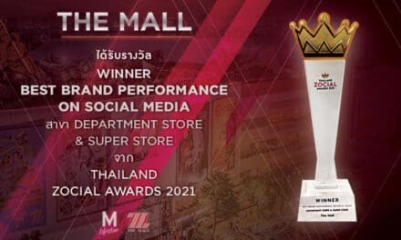 เดอะมอลล์กรุ๊ปคว้ารางวัล BEST BRAND PERFORMANCE ON SOCIAL MEDIA สาขา DEPARTMENT STORE & SUPER STORE จากงาน THAILAND ZOCIAL AWARDS 2021