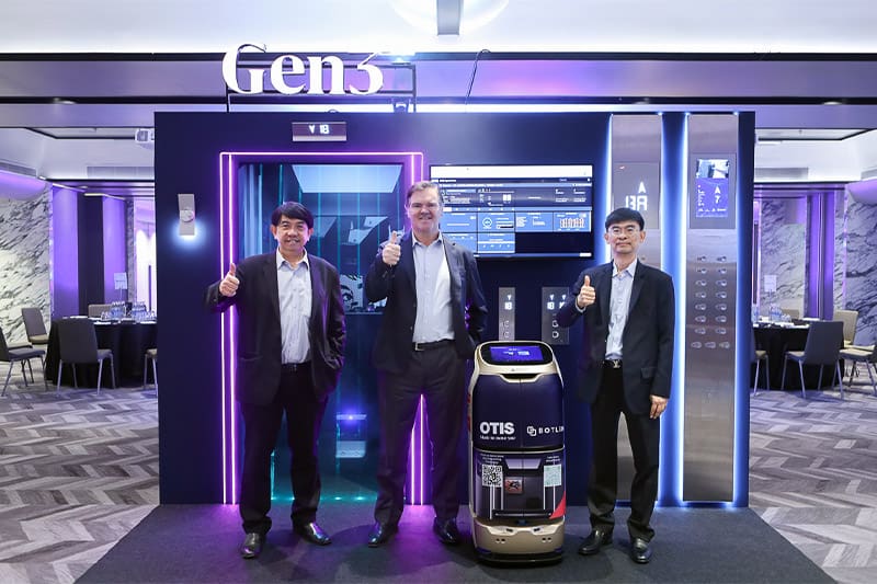 โอทิส ประเทศไทย เปิดตัวลิฟต์ Gen3™ เชื่อมต่อด้วยเทคโนโลยีดิจิทัล